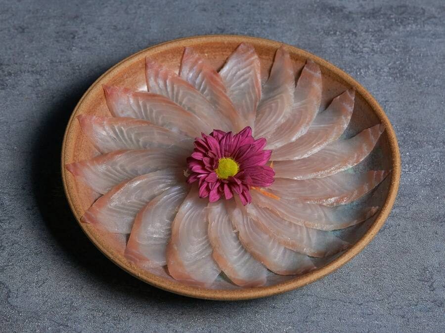 Carpaccio de tilápia
