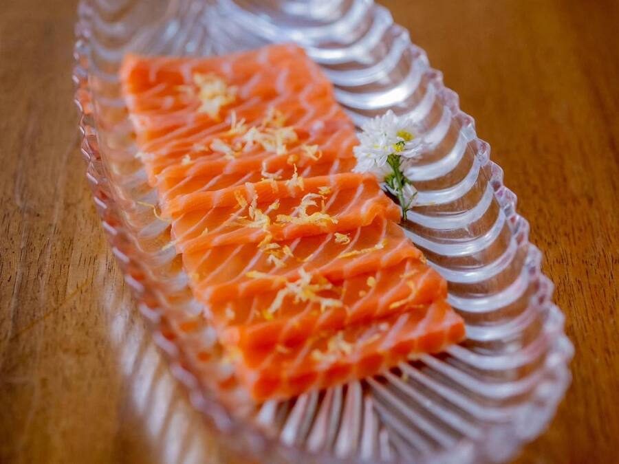 Carpaccio salmão
